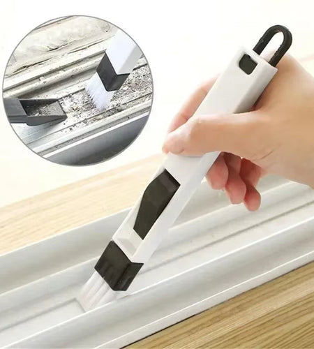 Polished Window Track Cleaning Brush Keyboard Nook Cranny Dust Shovel