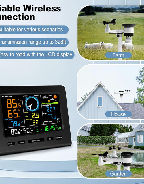 Load image into Gallery viewer, Smartweather Pro™ – Wifi Wireless Indoor &amp; Outdoor Weather Station with Rain, Wind &amp; Temp Monitoring
