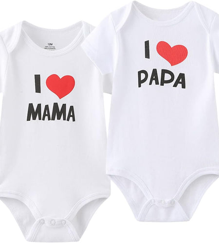Baby Bodysuit Short Sleeve One-Piece Newborn Baby Clothes for Baby Boy and Girls