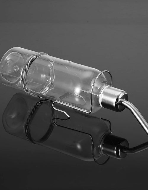Load image into Gallery viewer, Pet Feeder Automatic Pet Water Dispenser Practical Parrot Water Drinking Feeding Bottle with Stainless Steel Ball Nipple (S)
