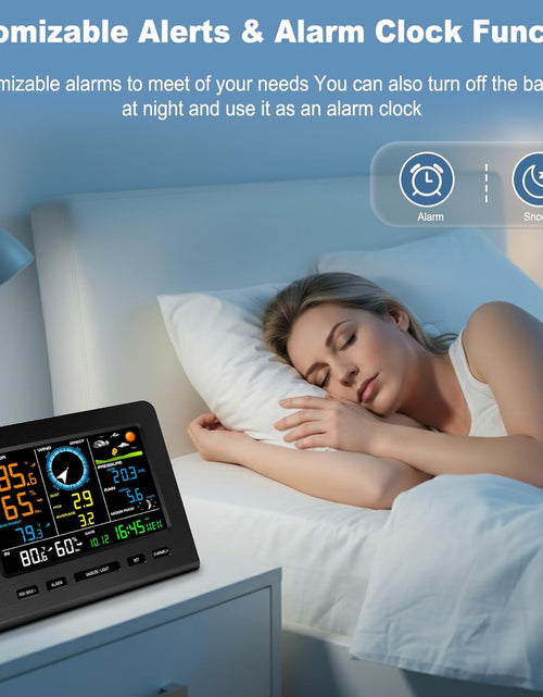 Load image into Gallery viewer, Smartweather Pro™ – Wifi Wireless Indoor &amp; Outdoor Weather Station with Rain, Wind &amp; Temp Monitoring
